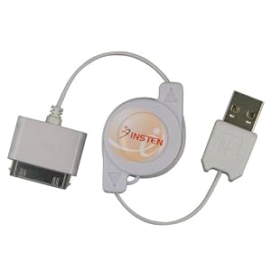 Retractable USB Data Charging Cable for Apple iPad / iPhone / iPhone 3G 8GB / 16GB / iPod Gen3 / iPod Gen4 / iPod Photo / iPod nano / iPod Nano Gen4