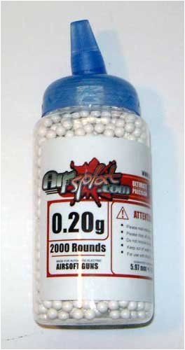 Airsoft BB 0.2 g 2000 Pellet Bottle Feed