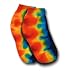 Rainbow Tie Dye Anklet Socks