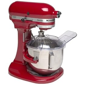 KitchenAid RKSM5PSER Heavy Duty 5 Quart Bowl Lift Stand Mixer, Empire Red by KitchenAid