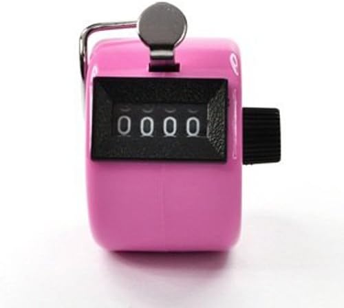 Tally Counter,FITTA 4 Digit Number Clicker Manual Hand Tally Mechanical Palm Click Counter with Finger Ring,Golf Counter for A Variety of Athletic Training Activities
