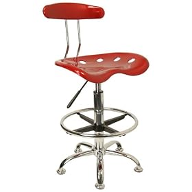 Click here to buy Drafting Stool Bar Stool in Wine Red - LF-215-WINERED-GG by Flash Furniture.