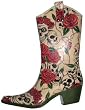 Jeffrey Campbell Women's Roses & Skulls Cowboy Rubber Rain Boots