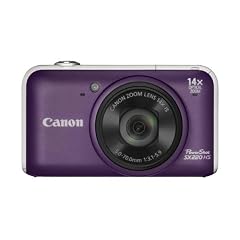 Canon PowerShot SX220 HS Digitalkamera (12 Megapixel, 14-fach opt. Zoom, 7,6 cm (3 Zoll) Display, Full HD, bildstabilisiert) purpur