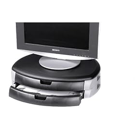 <b>Printer and Monitor Stand - Gray/ Black</b>