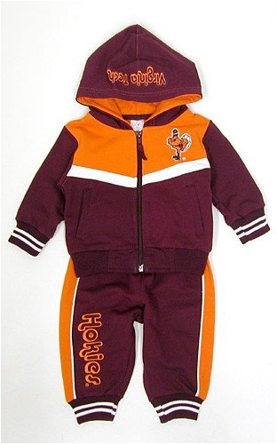 Buy Virginia Tech Hokies SS Infant Hoodie Pants Set by Colosseum