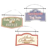 Seasons of Cannon Falls Tin Kitchen Sign Ornaments Wall Decor Set of 3