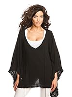 Star made with Swarovski Elements Poncho (Negro)