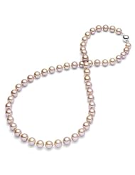 HinsonGayle AAA Gem Collection 7.5-8.0mm Naturally Pink Cultured Pearl Necklace (14k White Gold, 18")