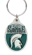 Michigan State University Pewter Keychain NCAA