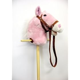 Stick Horse with Sound-Pink by Barnyard Farm Friends