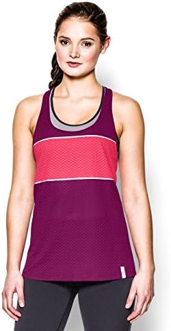 Under Armour Women's UA Fly Fast Mesh Tank Small Aubergine