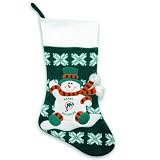 24" NFL Miami Dolphins Knit Snowman & Snowflake Christmas Stocking