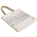Mahjong Canvas Shopping Tote Bag with Tile Design Mahjong Canvas Shopping Tote Bag with Tile Design