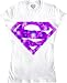 Search : Supergirl Tie Dye Pink Shield Logo Juniors White T-shirt