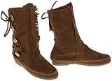 MISS ME Faux Suede Moccasin Boots (TAN)