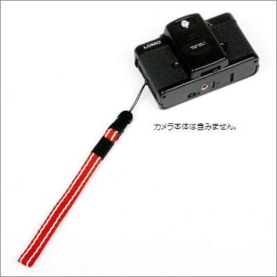ARUNUVO ハンドストラップ コンパクトカメラ用 レッド/ホワイト AR0030