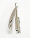 TOOGOO(R) Straight Barber Edge Steel Razors Folding Shaving Knife with 10pcs Blades for Men
