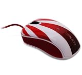 Canyon CNL-MSO07J Super Optische schnurgebunden Maus (1000dpi, USB2.0) rot/wei&szlig;
