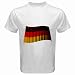 Men's Customized FLAG GERMAN GERMANY ICON BANNER 100% Cotton White T-shirt