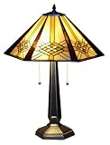 Hex Mission Tiffany Table Lamp