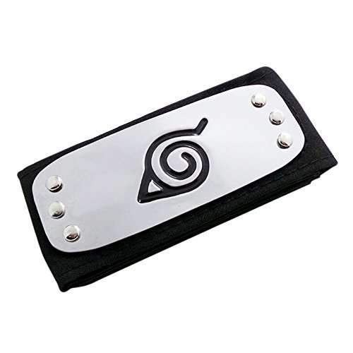 Kingdoo Leaf Village Logo Metal Plated Headband / Forehead Protector Cosplay Accessories for Naruto Fans