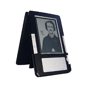 TrendyDigital EasyRead Platform style or Flip Style Cover Case Jacket for Kindle 2 (fits Kindle Wireless Reading Device 6″ Display, Latest Generation), with handsfree kickstand and Embedded Corner Closure, Black Color