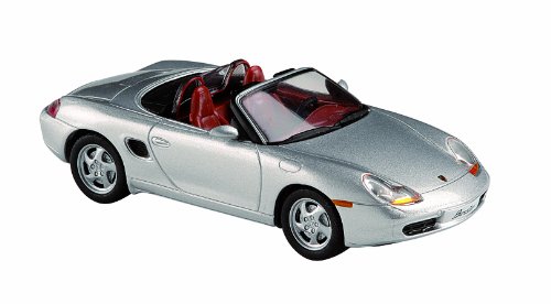 Dickie-Schuco 421433210 - Solido - Porsche Boxster -2000 1:43 Cabriolet, Range: Today, metallic grau