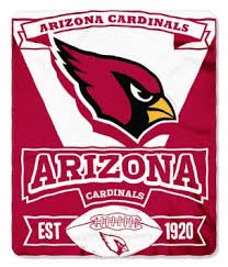 NFL Officially Licensed 50 X 60 Marque Fleece Throw Blanket (Arizona Cardinals)