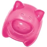 KONG Squeezz Jels Pig Squeaking Dog Toy, Medium (Colors Vary)