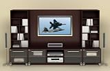 MFI / Nexera 410403/410400/410404 - Brooklyn Flat Panel 3-Piece Entertainment Center (Espresso)