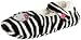 Hello Kitty Juniors Embroidered Zebra Pattern Fuzzy Babba Slipper Socks