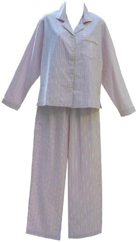 RocketWear Women's Pastel Pop Pink Cotton Flannel Button Front Long Sleeve Pajamas Xlarge