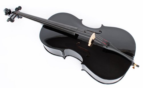 Produkt-Bild: schwarzes 4/4 Cello inklusive Bogen & Tasche