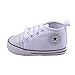 WAYLONGPLUS Infant Cute Canvas Sneaker Toddler Prewalker Anti-skid Soft Trainer Shoes (White, Size 13)