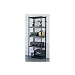 5 Tier Galaxy Black Plastic Shelving.
