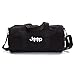 Jeep Wrangler Punisher Skull Sport Heavyweight Canvas Duffel Bag in Black & White, Large