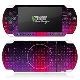 Design Skins for Sony PSP-3004 Slim & Lite - Stars Equalizer magenta/pink Design Folie