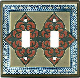 MOROCCO Red Switchplates Outlet Covers, Rocker, GFCI
