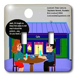 Londons Times Funny Relationships Cartoons - The Blog-Blind Date - Light Switch Covers - double toggle switch