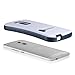 HTC One Max / T6 Stand Case, GreatShield Guardian Hybrid Snap On Case Back Cover with Kickstand for HTC One Max / T6 (White/Blue)