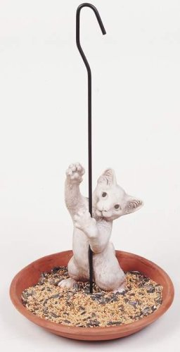 Kitten Hanging Bird Feeder