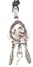 Indian Style Cougar & Feathers Pewter Pendant Necklace