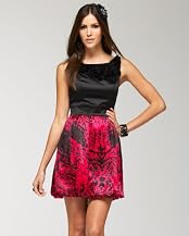 Two Tone Paint stroke Bubble Dress