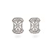 Dortheas Sterling Silver & Diamond CZ Vintage Earrings