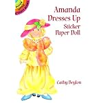 Amanda Dresses Up Sticker Paper Doll (Dover Little Activity Books) book cover