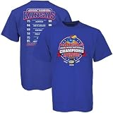 Kansas Jayhawks 2008 NCAA Men's Basketball National Championship Royal Blue Road to Victory T-shirt