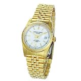 Charles Hubert Paris - Mens Premium 14kt Gold-plated Traditional Watch w Date and Off-White Color... by Charles-Hubert, Paris