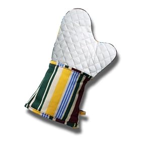 Two Dogs Designs Inc Barbecue Mitt, Green Stripes from Dog Accessories