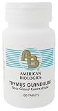 American Biologics - Thymus Glandular, 150 mg, 100 tablets